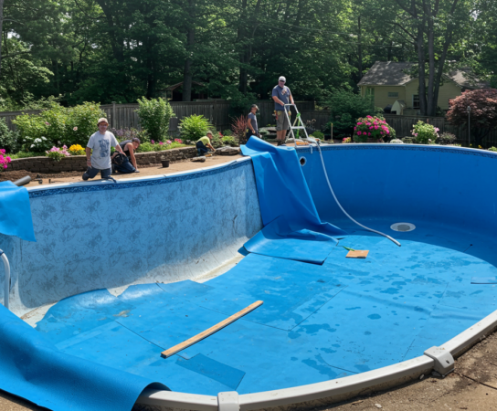 Remplacement de liner pour piscine enterrées  : les erreurs à éviter