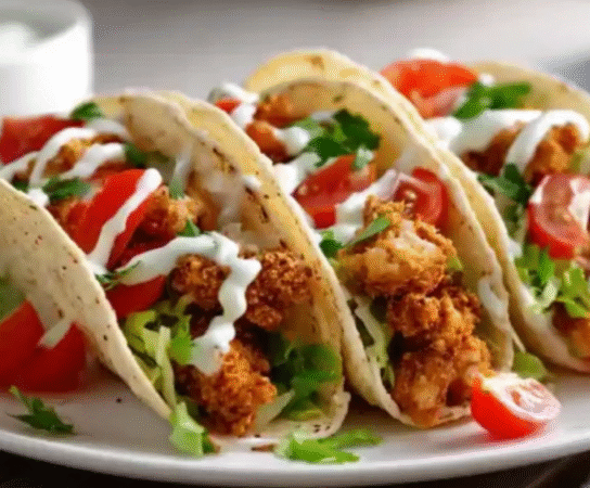 Tacos de poulet frit : la fusion parfaite entre croustillant et gourmandise