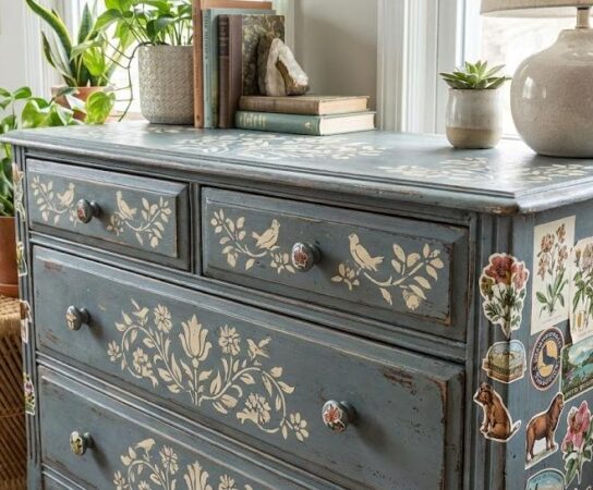 Customiser un meuble : la magie des pochoirs et des stickers