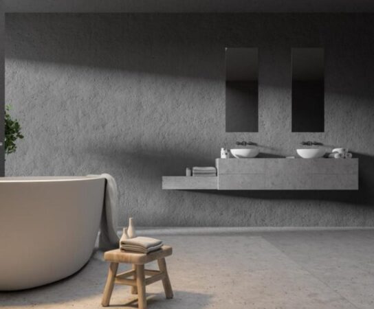 Comment adopter le béton ciré sur les murs de sa salle de bain