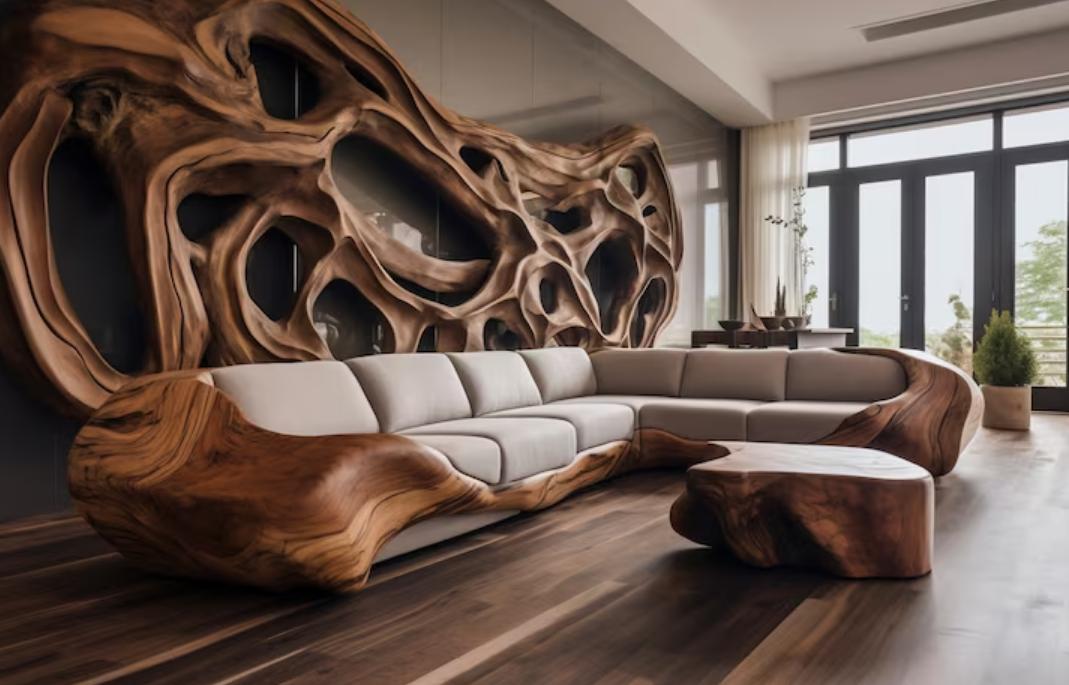 Le bois brut, une touche de nature dans un univers industriel