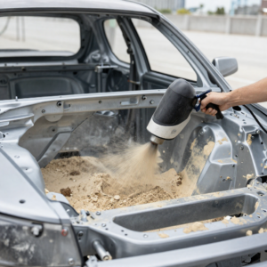 Sablage de châssis automobile : la première étape d&rsquo;une restauration réussie