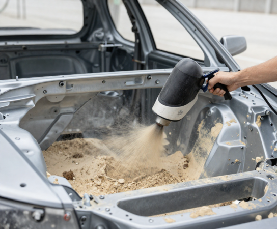 Sablage de châssis automobile : la première étape d&rsquo;une restauration réussie