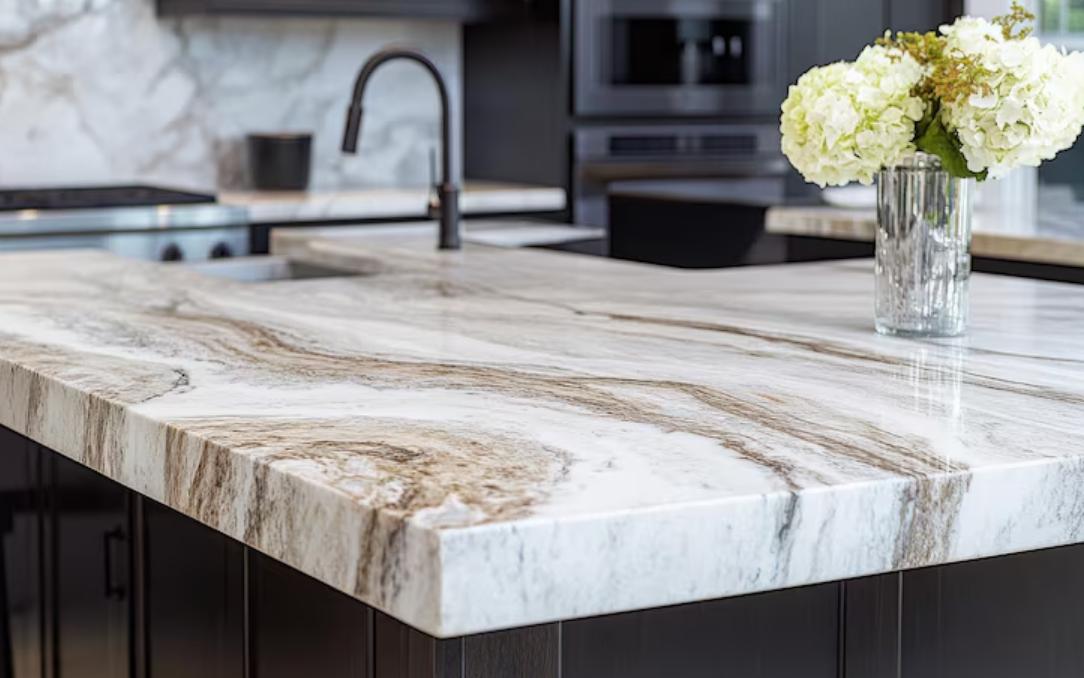 Rénovation rapide d’un plan de travail en marbre avec vinyle