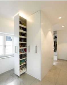 Tablette coulissante pour chaussures : visibilité totale garantie